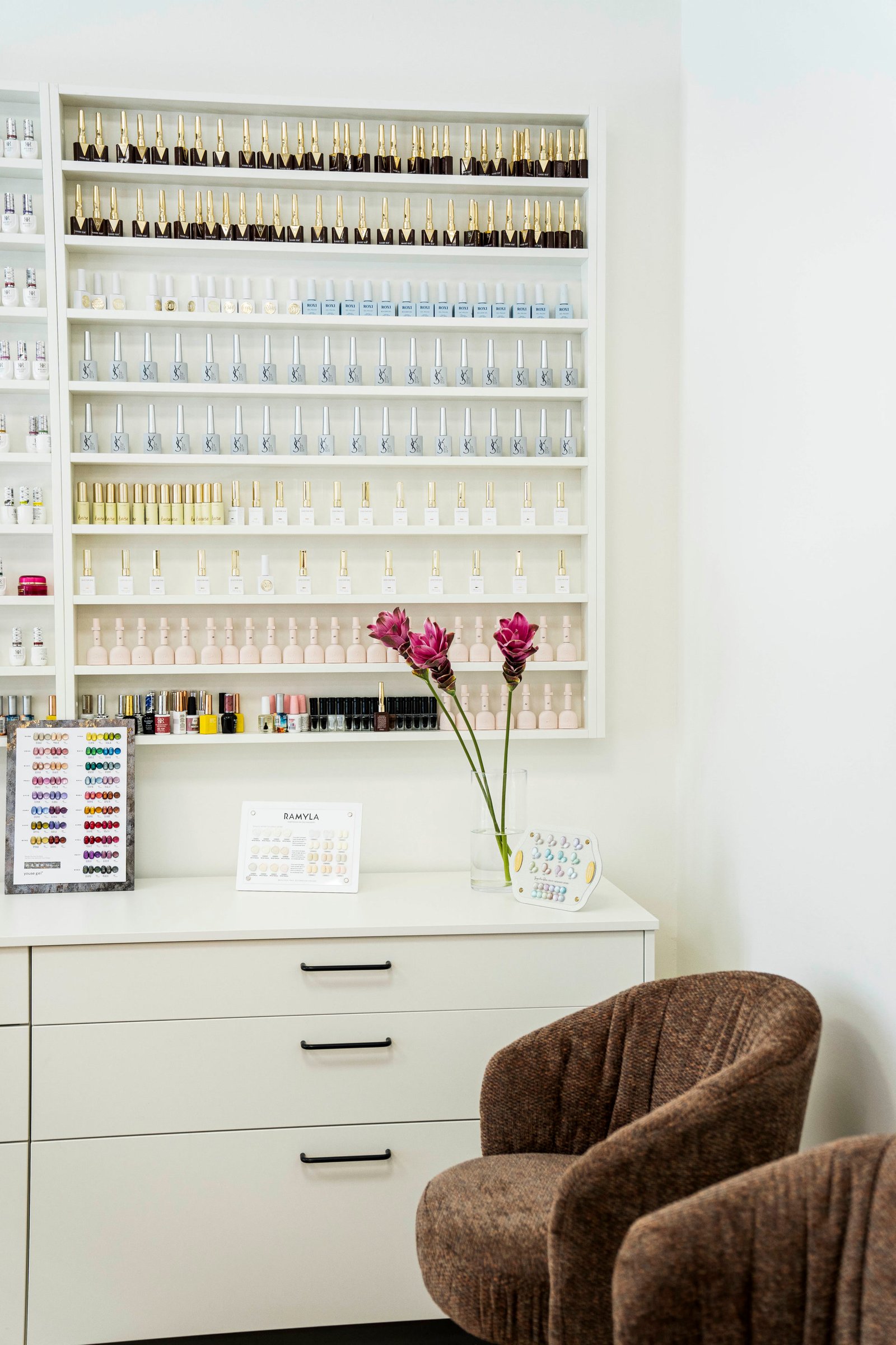 Farbwand im Hanami Studio Freie Strasse